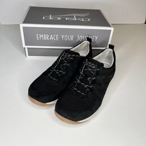 Dansko Hatty Suede Black Shoes, New